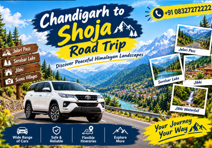 Chandigarh to Shoja Road Trip: Discover Peaceful Himalayan Landscapes